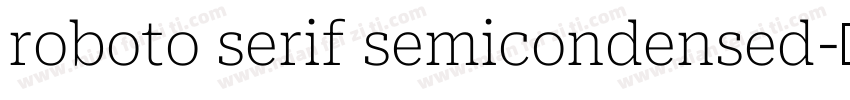 roboto serif semicondensed字体转换
